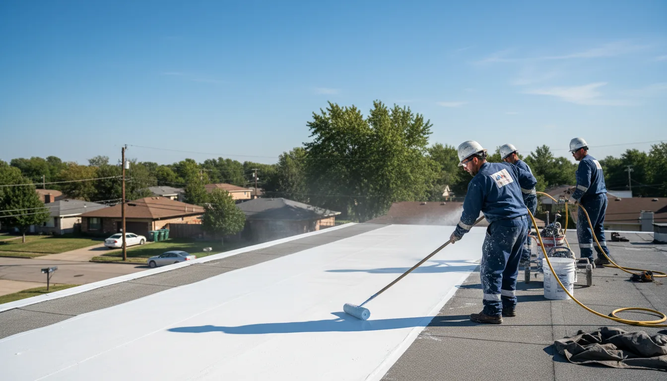 Commercial roof coating in Nowata, OK near me